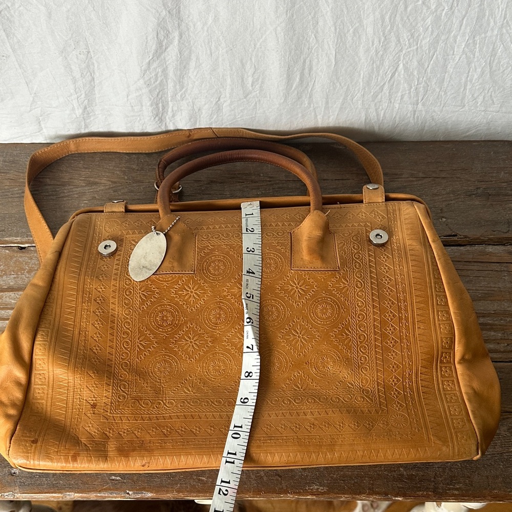 Kenneth Cole Tan Leather Satchel - Picture 8 of 8